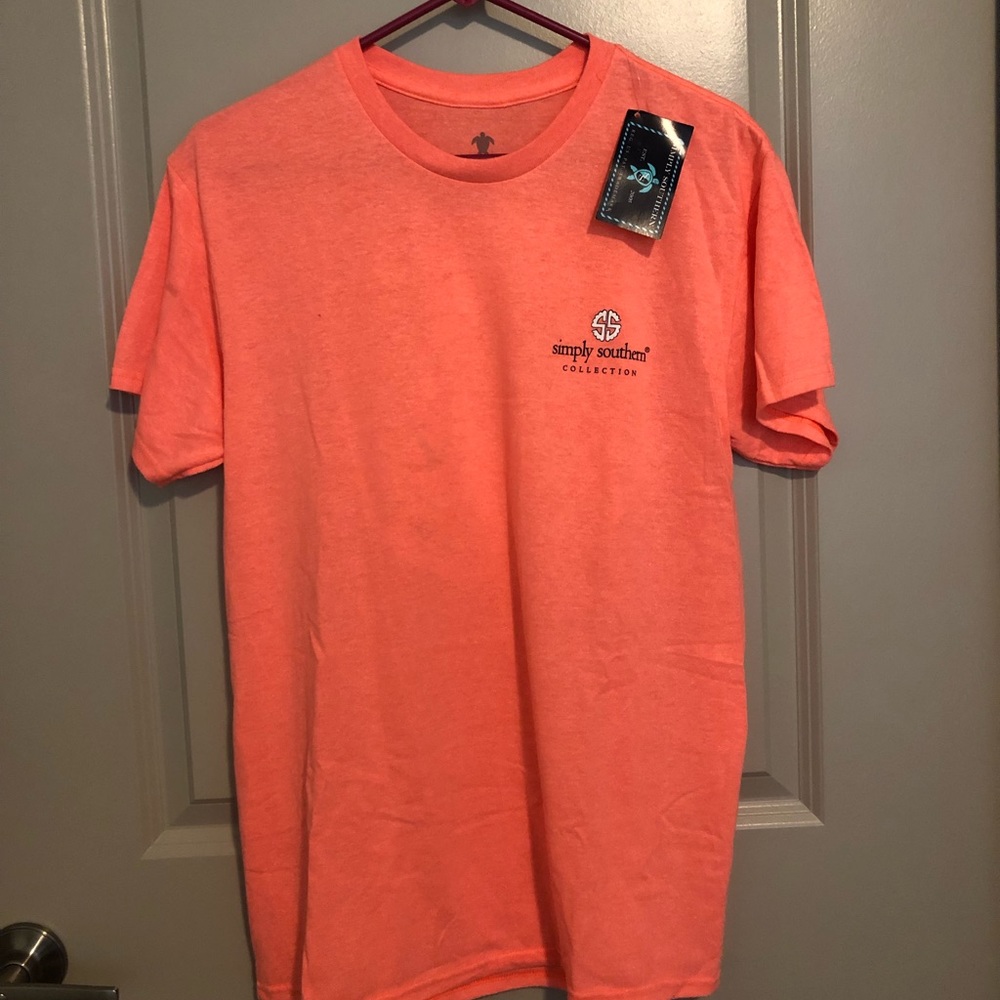 Simply Souther Peach Shirt NWT